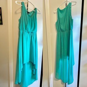 Seafoam green hi-lo dress from Forever 21